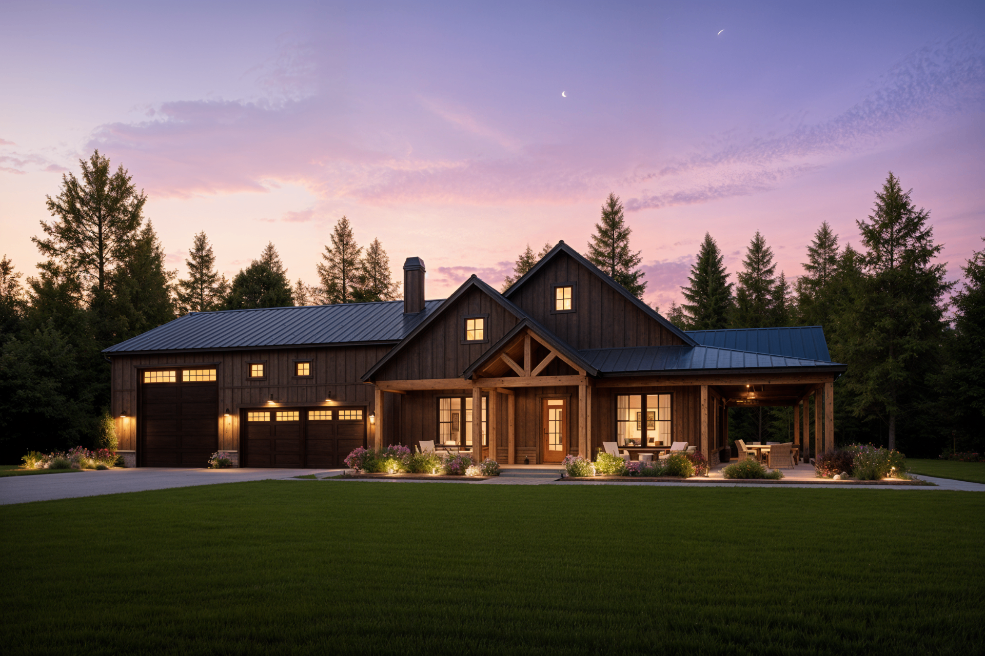 The Brentwood barndominium floor plan