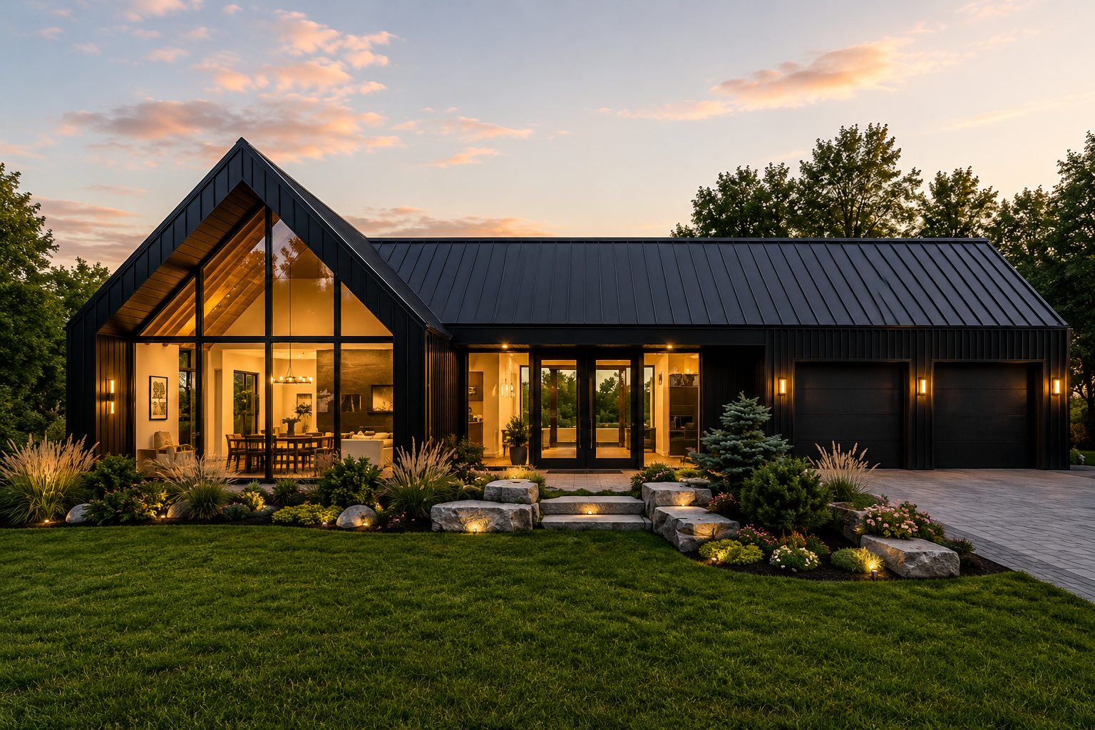 The Stowe barndominium floor plan