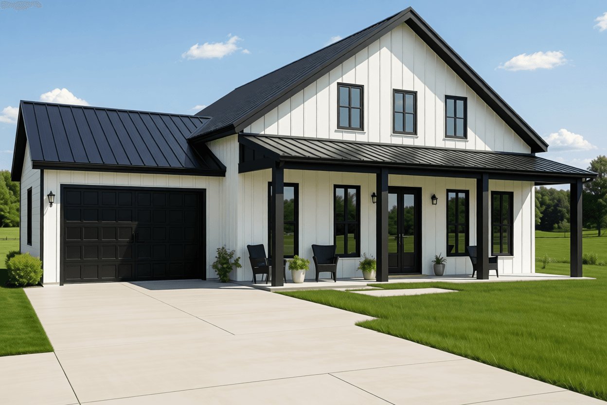 The Trenton barndominium floor plan